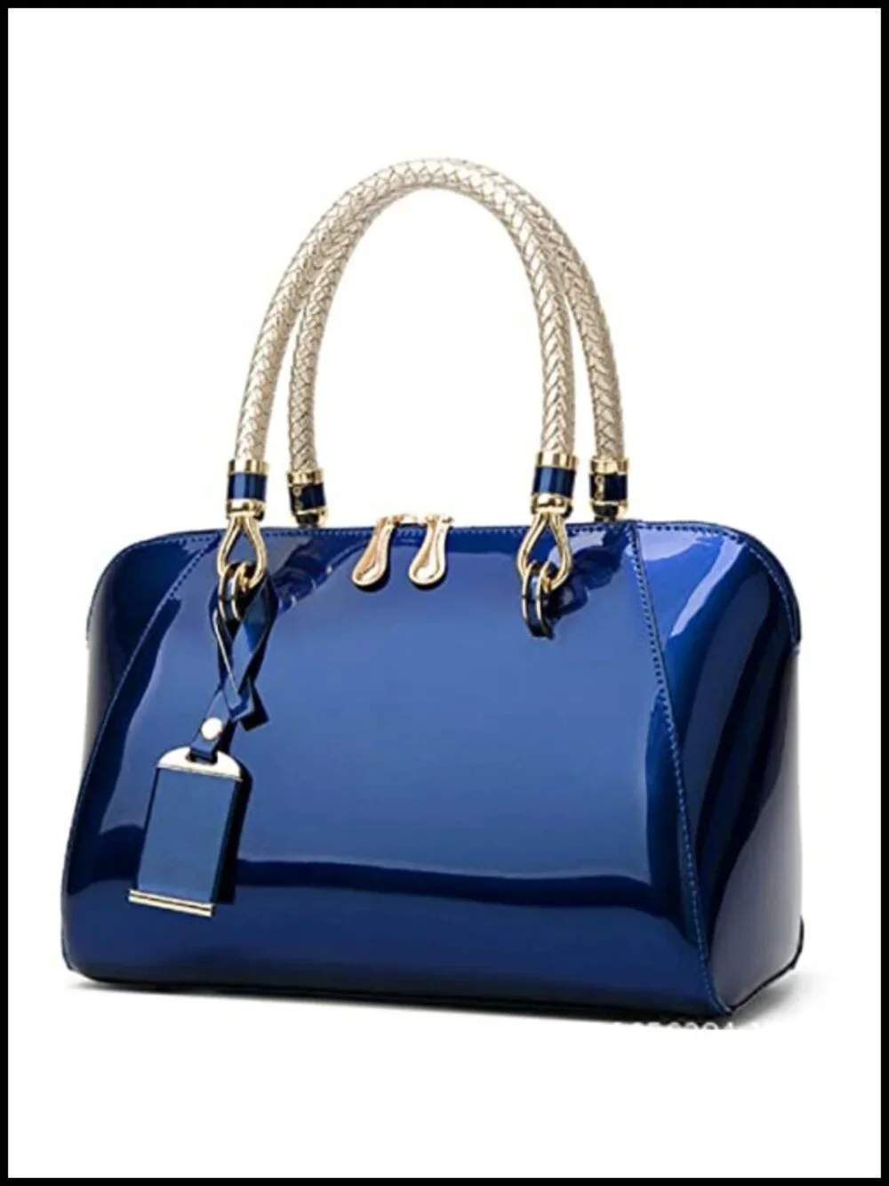 Patent Leather Satchel Handbag Women Top Handle Shoulder Crossbody Bag
